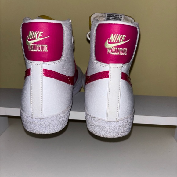 Nike Blazer Mid 77 Vintage World Tour Sneakers White Pink Magenta Women’s 8.5 - Picture 6 of 14
